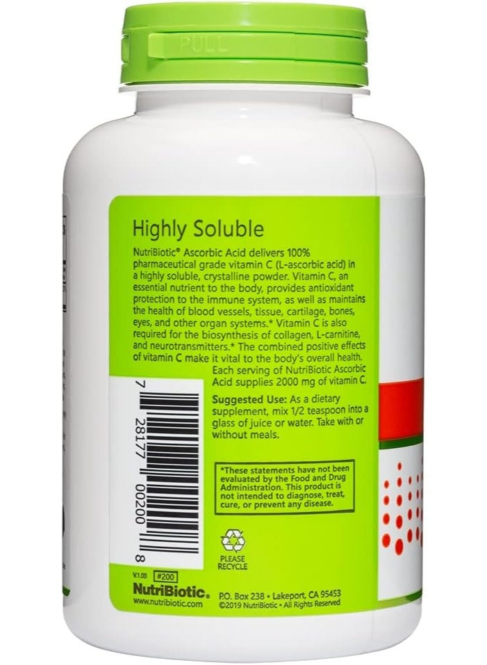 NutriBiotic, Immunity, Ascorbic Acid, 100% Pure Vitamin C, Crystalline Powder, 8 oz (227 g) - Image 3